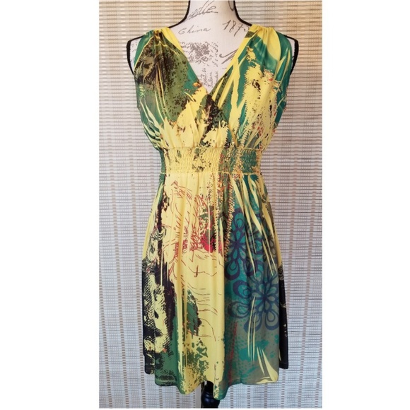 Fresh of LA Dresses & Skirts - Soft 🍋Yellow 🍋 Print Flowy Halter Dress Fresh of LA Dresses & Skirts - Soft 🍋Yellow 🍋 Print Flowy Halter Dress